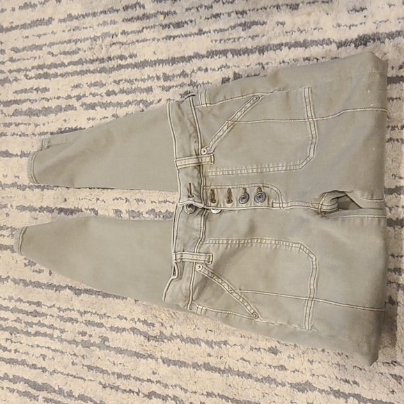 American eagle next level stretch hi rise jeggings button fly light green - Picture 7 of 9